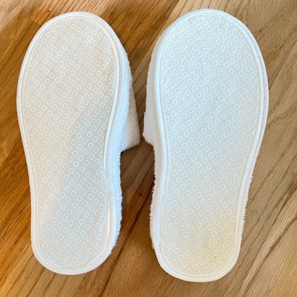 BNIB Luxury Hotel Slippers Turkish White Terry Large - Picture 3 of 4